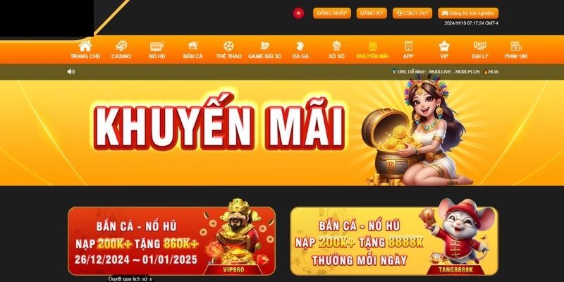 Top các khuyến mãi 8kbet đỉnh cao