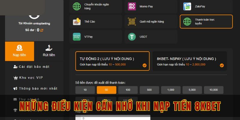 Nạp Tiền 8kbet - Hướng Dẫn Chi Tiết Nhất Cho Người Mới